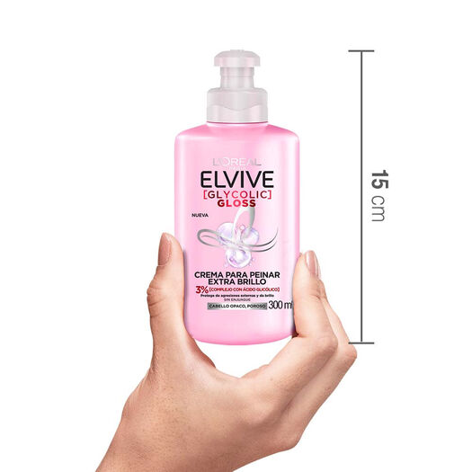 Crema Peinar Elvive Glyco Gloss 300 mL, , large image number 3