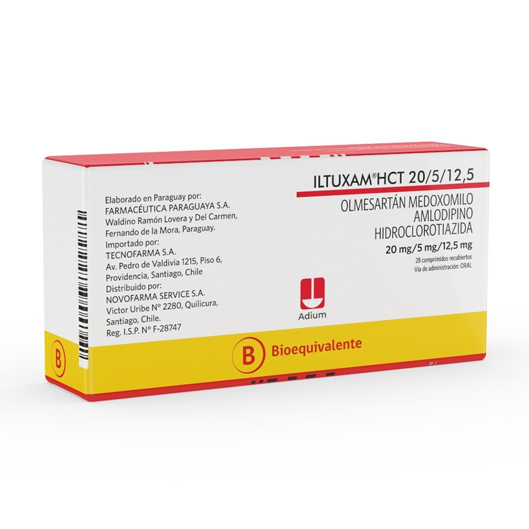 ILTUXAM HCT 20/5/12,5, 28 comprimidos, , large image number 1