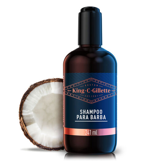 Shampoo para Barba King C. Gillette, Cuidado de Barba Hombre de 241ml, , large image number 0