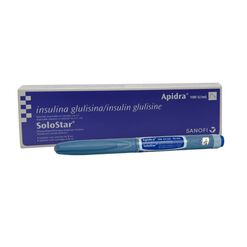 Insulina Apidra Solostar 100 UI/mL Solucion Inyectable x 1 Cartucho 3 mL