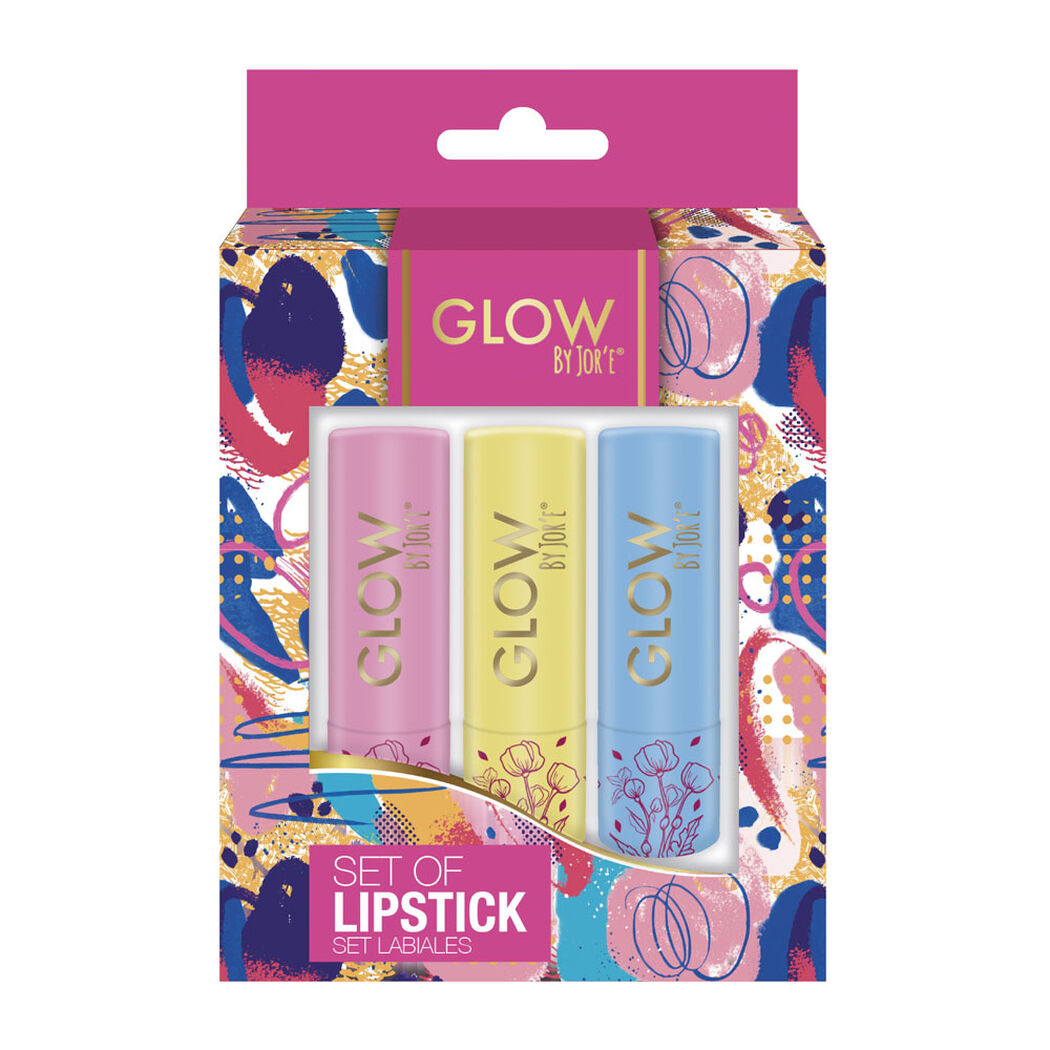 Set de labiales x3 unidades Glow by Jor'e, , large image number 0