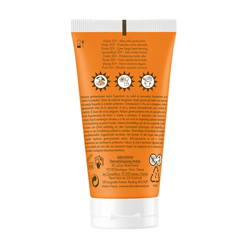 Protector Solar Avene Fluido Con Color/Perfume Ultra Ligero F50+ 50 mL, , large image number 1