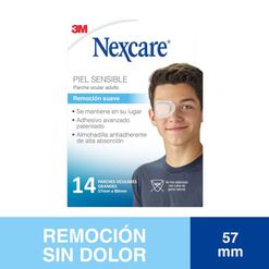 Parche Ocular Remoción Suave Adultos, 14 un. Nexcare