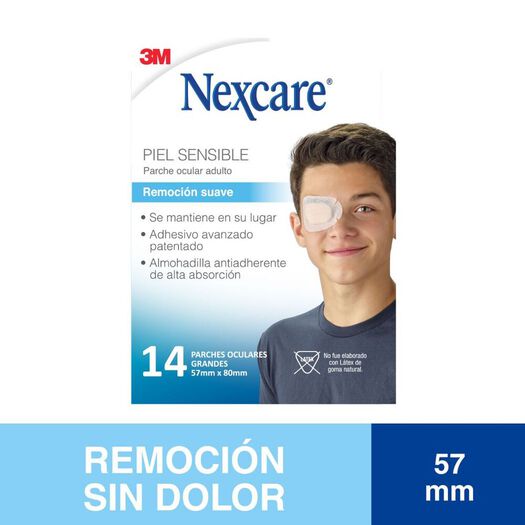 Parche Ocular Remoción Suave Adultos, 14 un. Nexcare, , large image number 0