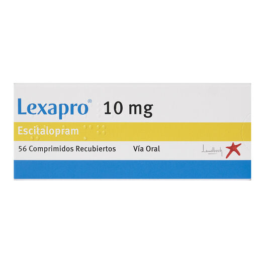 Lexapro 10 mg x 56 Comprimidos Recubiertos, , large image number 0