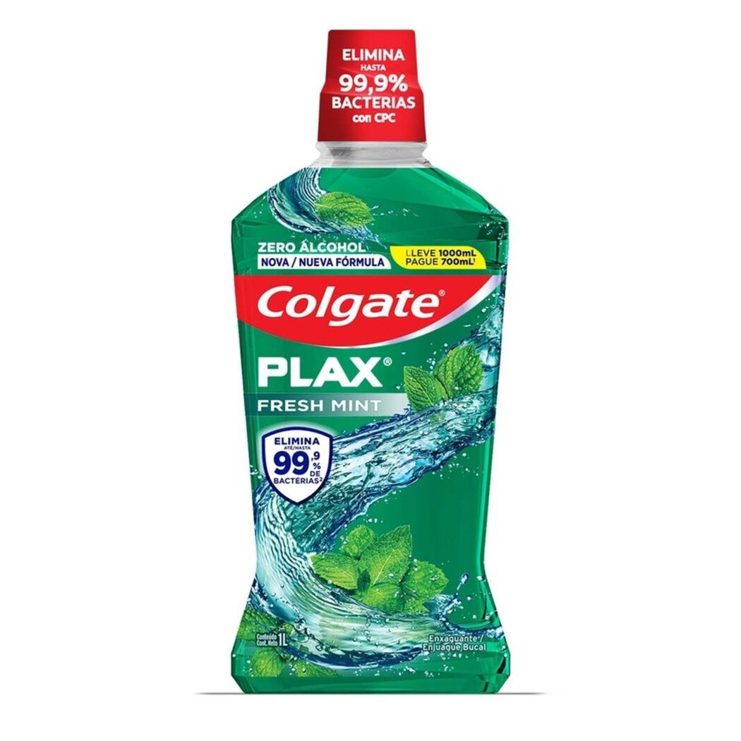 Enjuague Bucal Colgate Plax Fresh Mint 1 L, , large image number 1