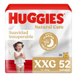 Pañales Huggies Natural Care XXG 52 un