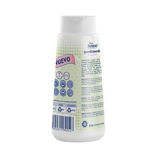 Acondicionador Baby Ammens Botella Tapa Flip Top 400Ml, , large image number 1