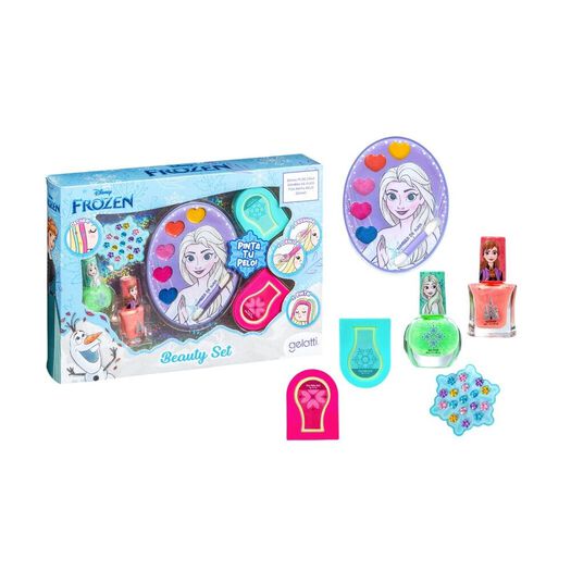 Set Maquillaje, Pelo Y Uñas Frozen, , large image number 0