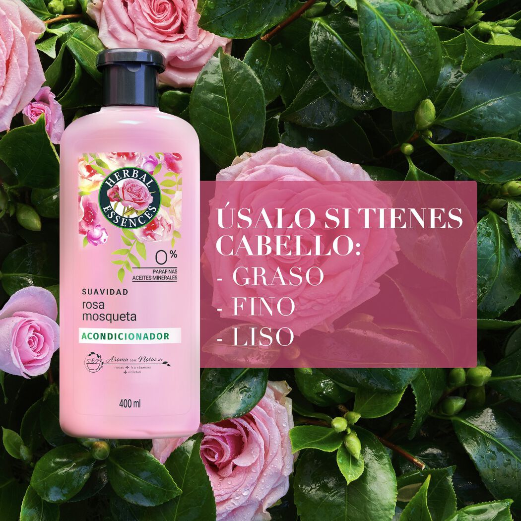 Acondicionador Herbal Essences Rosa Mosqueta 400 mL, , large image number 1