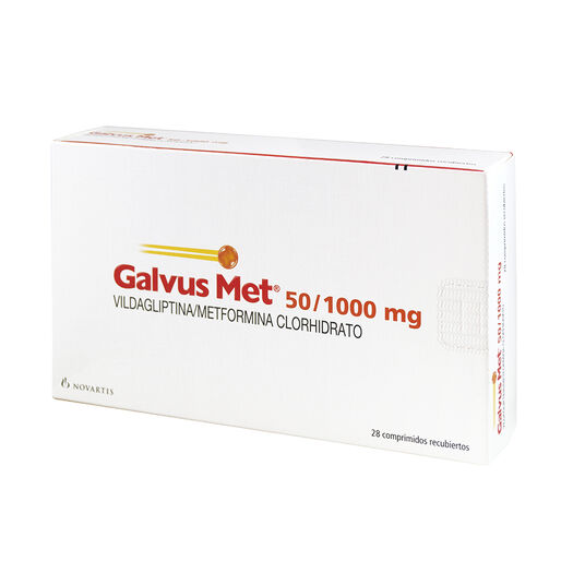 Galvus Met 50 mg/1000 mg x 28 Comprimidos Recubiertos, , large image number 0