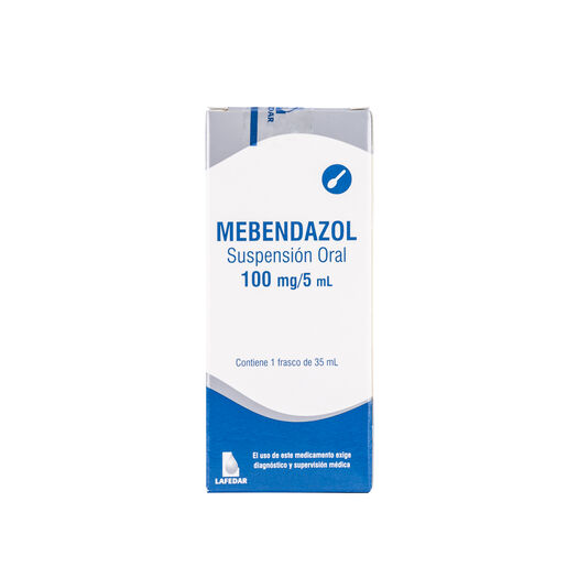 Mebendazol 100 mg/5 ml x 35 ml Suspensión Oral BPH S.A., , large image number 0