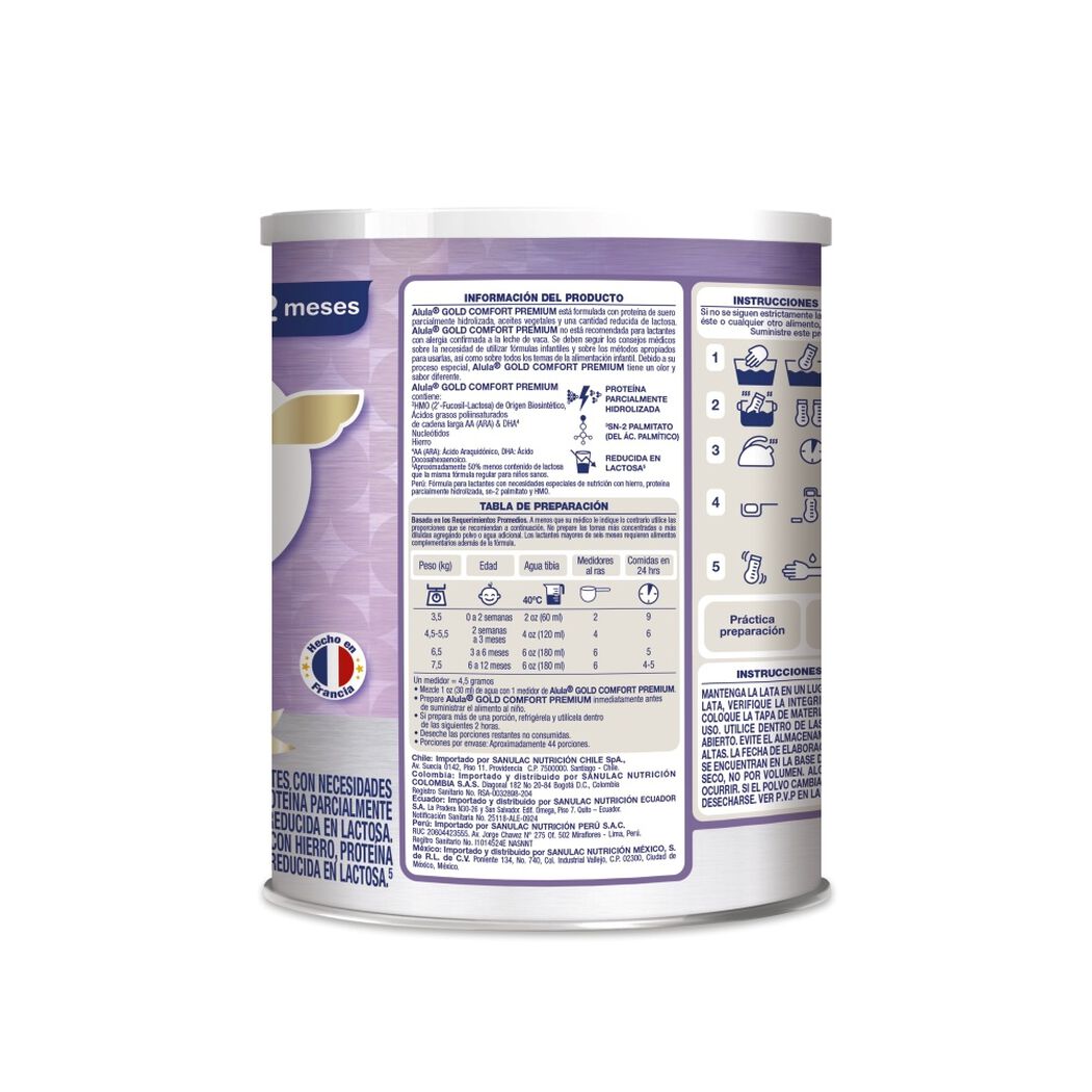 F&oacute;rmula Infantil Alula Gold Comfort 400g, , large image number 2