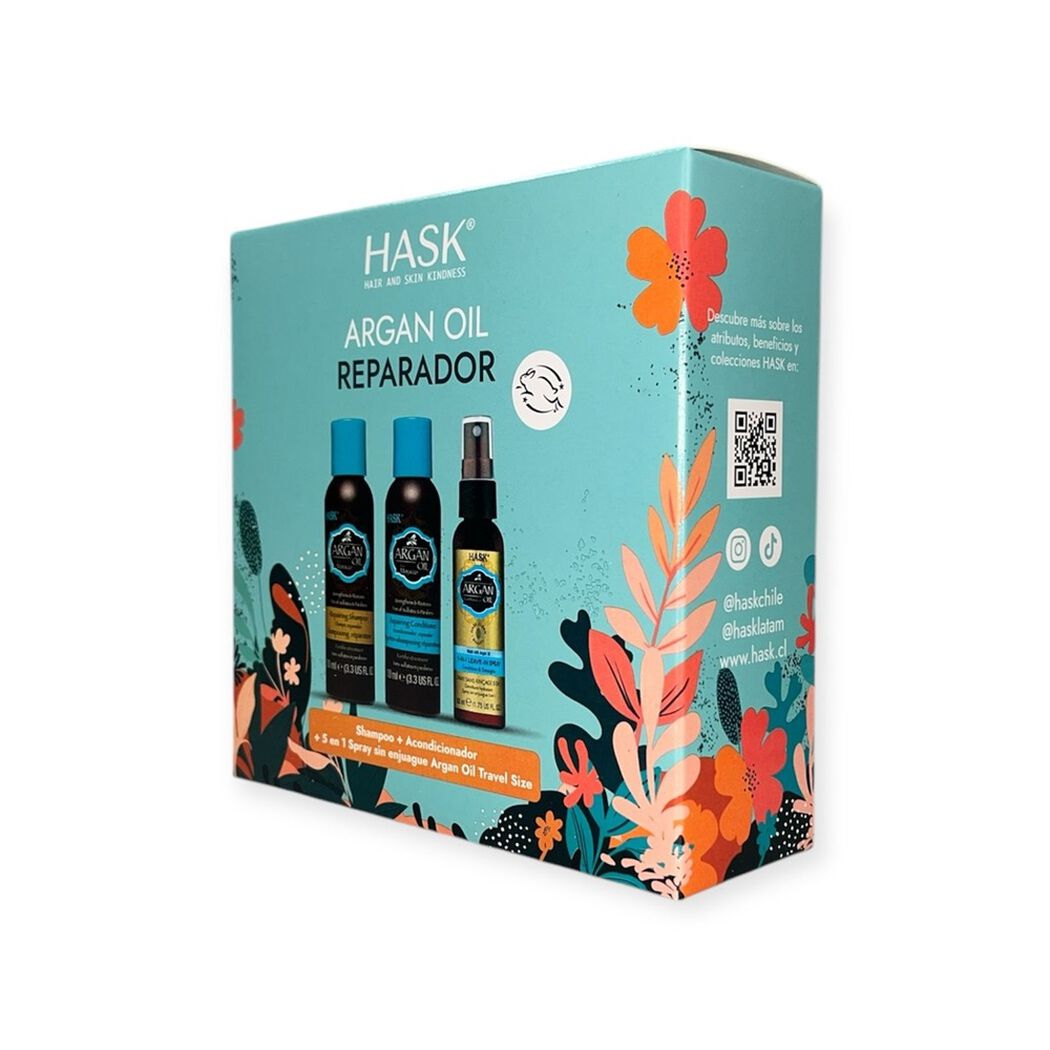 Set Capilar Hask Argan Oil, , large image number 0