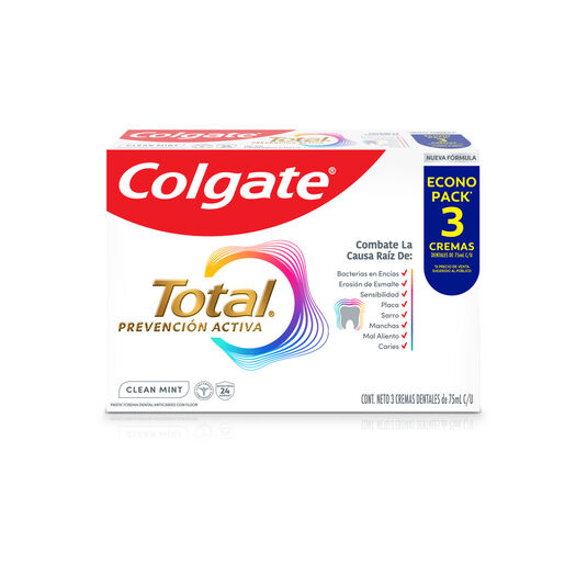 Pasta Dental Colgate Total Clean Mint 75 mL 3 un, , large image number 1