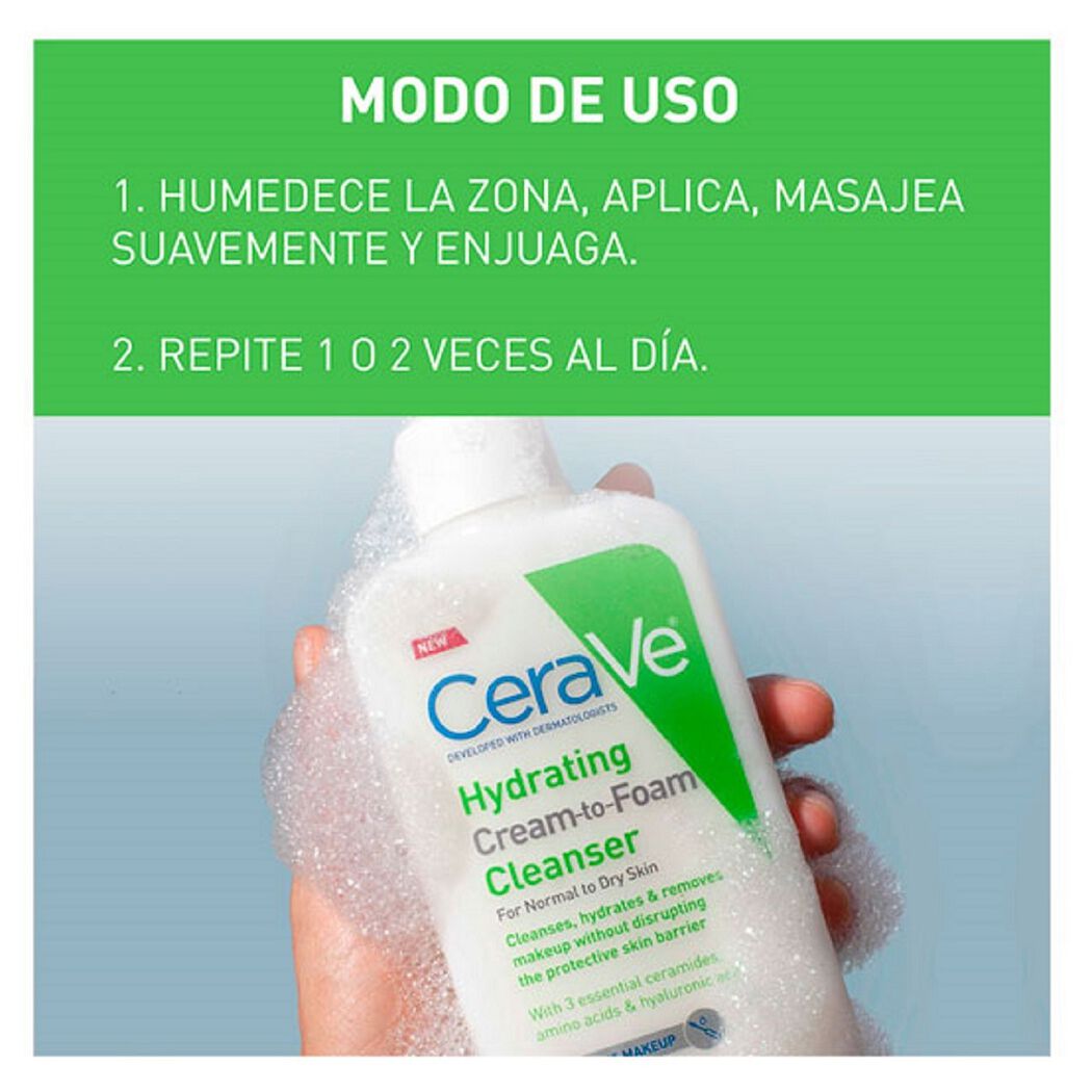 Limpiador Cerave Hidratante Espuma 236 mL, , large image number 4