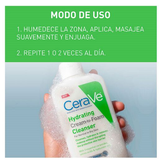 Limpiador Crema Espuma Hidratante 236 Ml, , large image number 4