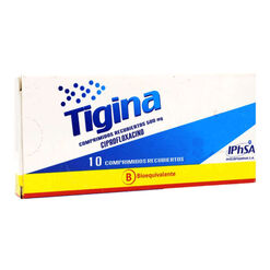 Tigina 500 mg x 10 Comprimidos Recubiertos