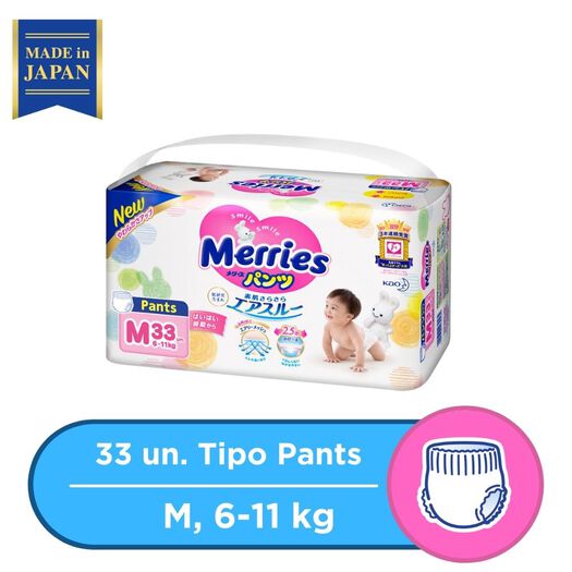 Pañal Merries Pants Premium, M 33un, , large image number 0