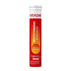 Multivitaminas + Minerales Sabor Naranja x 20 tabletas efervescentes
