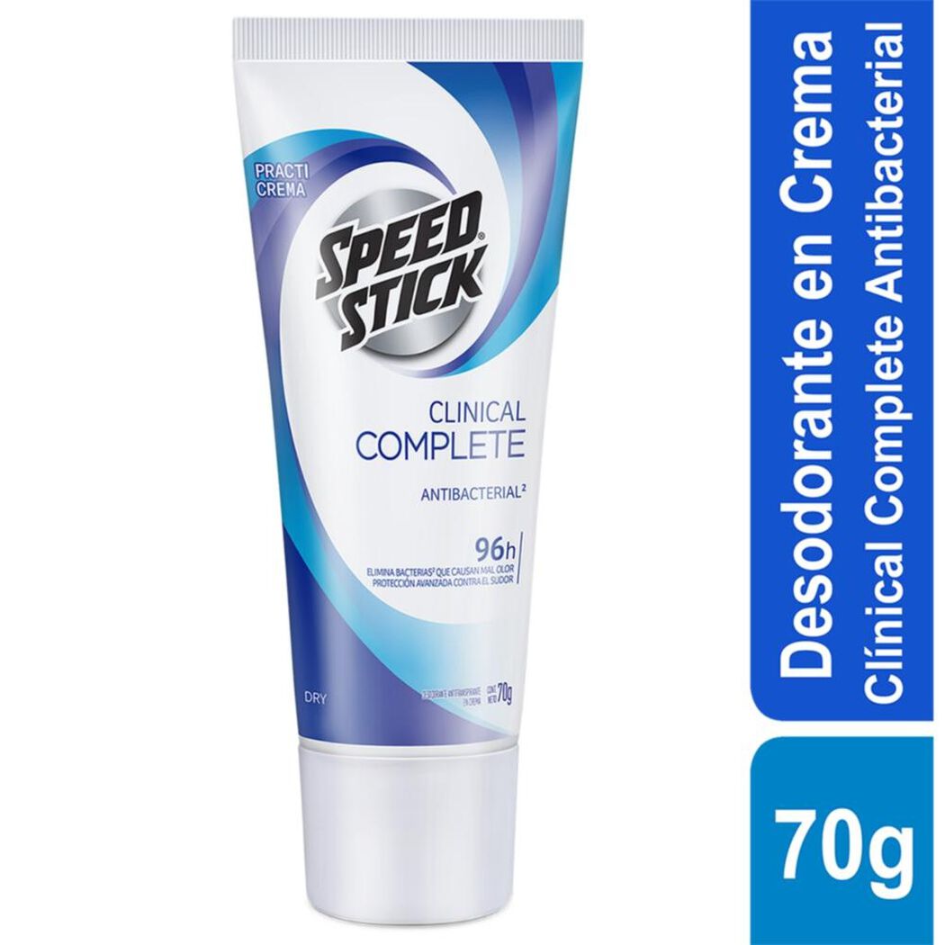 Desodorante en crema PractiCrema Antibacterial Clinical Dry 96 Horas 70gr, , large image number 0