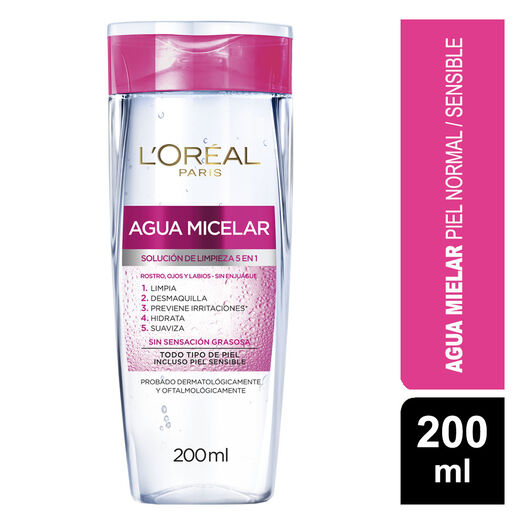 Loreal Loción Micelar 5 En 1 x 200 mL, , large image number 0