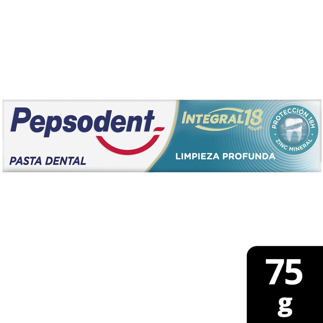Pepsodent Pasta Dental Integral 18 Limpieza Profunda 75G, , large image number 0