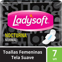 Toalla Femenina Ladysoft Nocturna Normal Suave X7