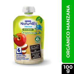 Compota Org&aacute;nica Pouch Naturnes Manzana 100 g