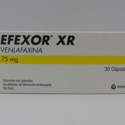 Efexor XR 75 mg x 30 Cápsulas con Microgránulos Recubiertos de Liberación Prolongada