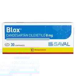 BLOX Candesartán cilexetilo 8 mg 30 comprimidos