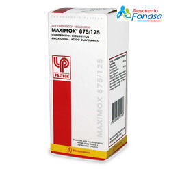 Maximox 875 mg/125 mg x 20 Comprimidos Recubiertos