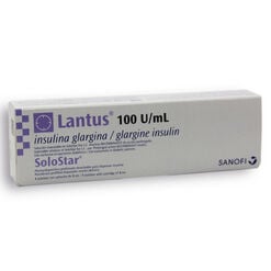 Insulina Lantus Solostar 100 UI/mL Solucion Inyectable x 1 Unidad