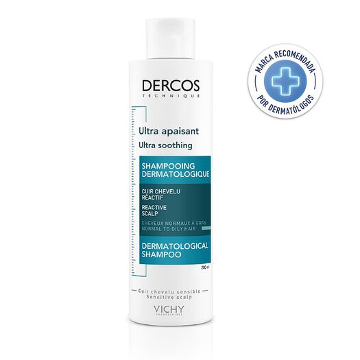 Shampoo Dercos Vichy Sensitive Cabello Graso 200 mL, , large image number 0