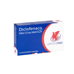 Diclofenaco 12.5 mg x 5 Supositorios Infantil CHILE