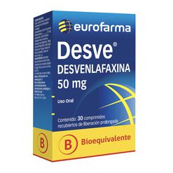 Desve Desvenlafaxina 50 mg 30 Comprimidos Liberación Prolongada