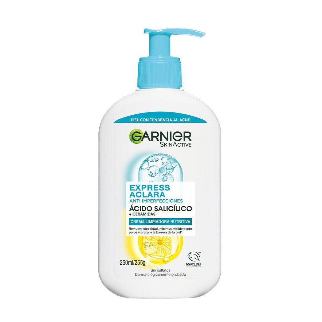 Crema Garnier Limpiadora Nutritiva Anti Imperfecciones 250 mL, , large image number 0