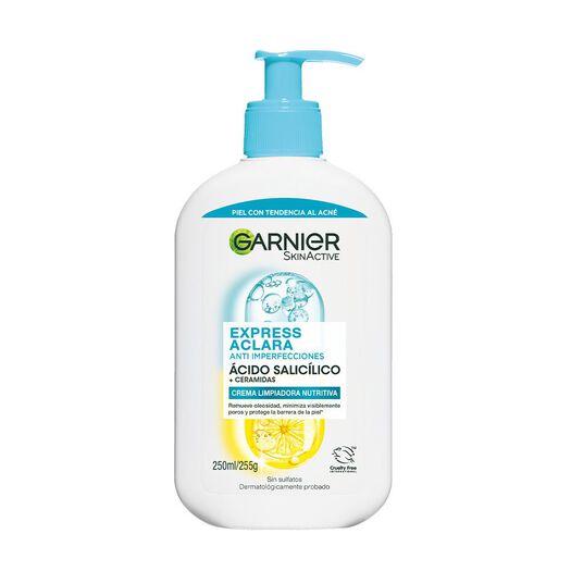 Crema Garnier Limpiadora Nutritiva Anti Imperfecciones 250 mL, , large image number 0