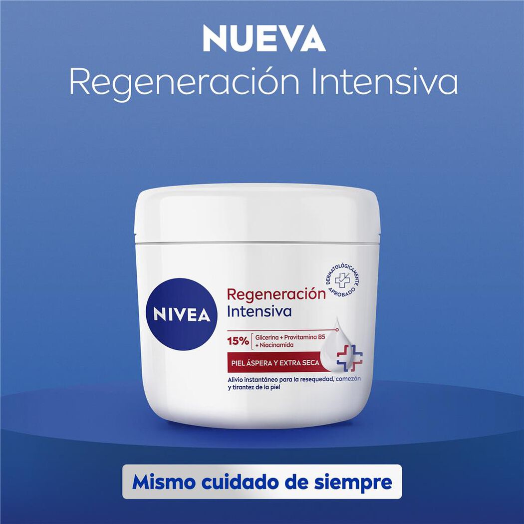Crema Pote Nivea Regeneración Intensiva 400Ml, , large image number 1