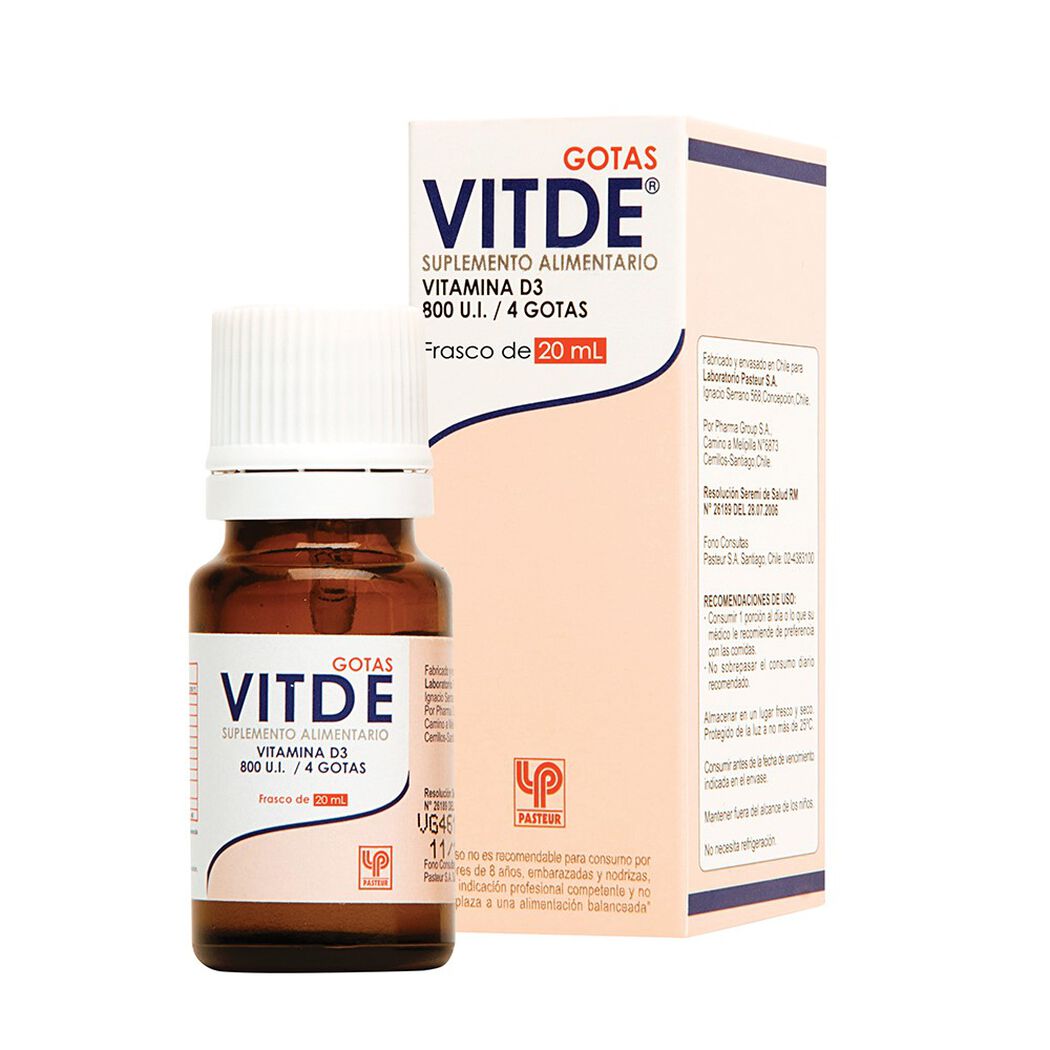 Vitde-800 UI x 20 mL Solución Oral Para Gotas, , large image number 0