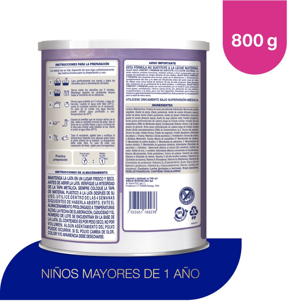 Alula Gold Comfort 3 800g, , large image number 1