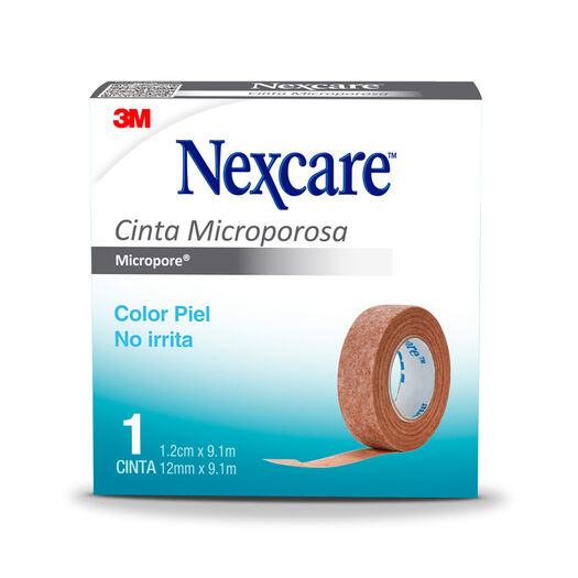 Cinta Micropore Nexcare Piel 12Mmx9.1M, , large image number 1
