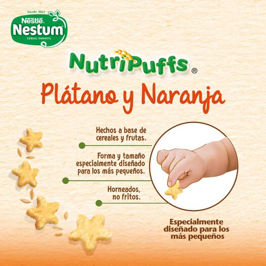 Cereal Infantil Nestum Nutripuffss Plátano Naranja 42 g, , large image number 1