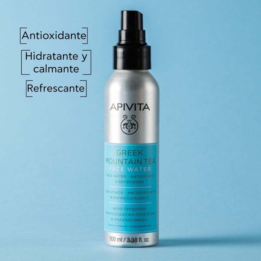 Agua Facial de T&eacute; de Monta&ntilde;a Griego 150ml Apivita, , large image number 1