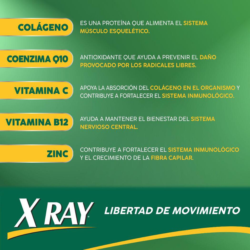 X Ray Colágeno 30 comprimidos, , large image number 2