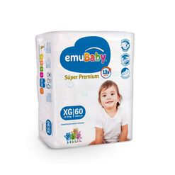 Pañales Emubaby Super Premium XG 60 un