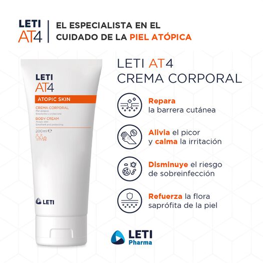 Leti At 4 Crema Corporal x 200 mL Crema Tópica, , large image number 4