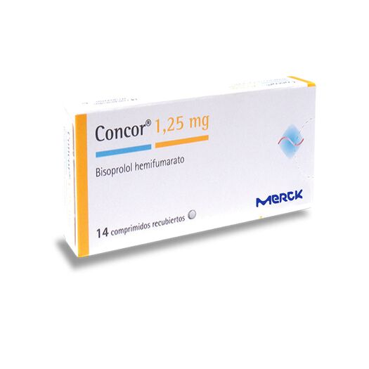 Concor 1.25 mg x 14 Comprimidos Recubiertos, , large image number 0