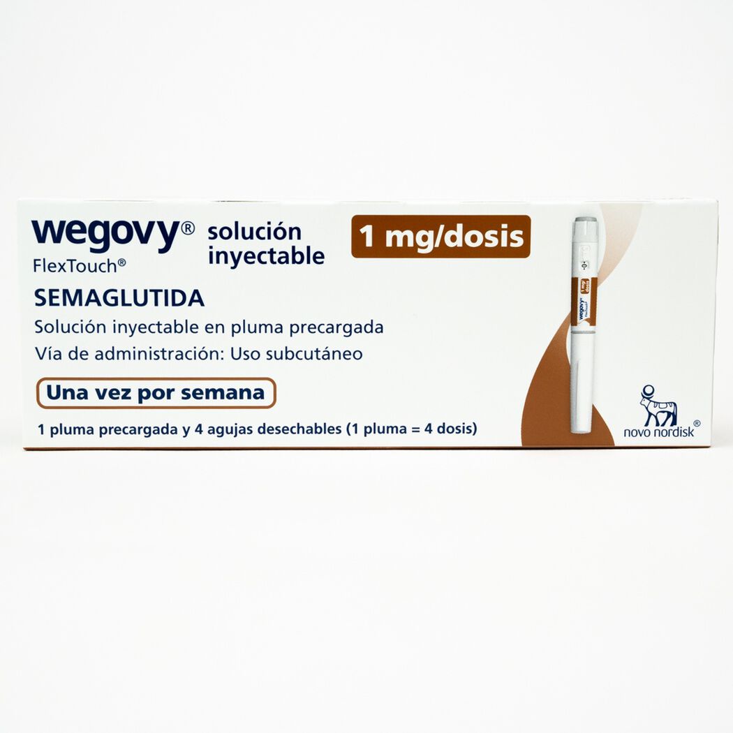 Wegovy Semaglutida 1mg/dosis Inyectable 1 Pluma Prellenada, , large image number 0