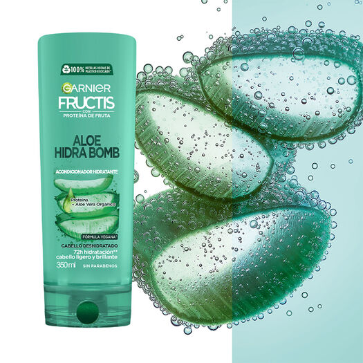 Fructis Acondicionador Aloe Hidra Bomb x 350 mL, , large image number 2